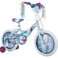 Huffy Frozen 2 12-Inch Kids Toddler Boys and Girls Ages 3-5 Training Wheel Coaster Bike Bicycle with Handlebar Bag and Streamers, Blue/Purple