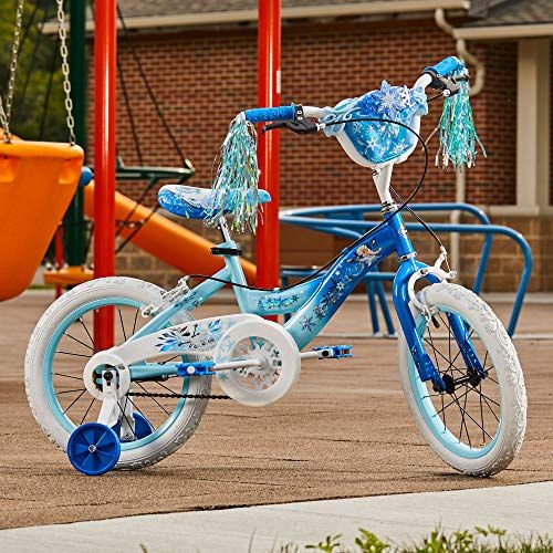  12 Disney Frozen Girls Bike by Huffy, Ice Blue