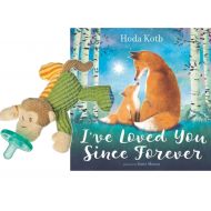 Hug the Belly Mary Meyer Wubbanub Mango Monkey Pacifier with Ive Loved You Since Forever Book Baby Gift Bundle