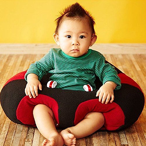  Hugaboo Infant Sitting Chair, Sports RedBlackWhite, 3-10 Months