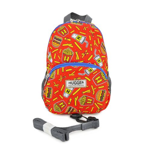  Hugger Totty Tripper Toddlers Backpack with Safety Harness (HOJOs Burgers and Fries)