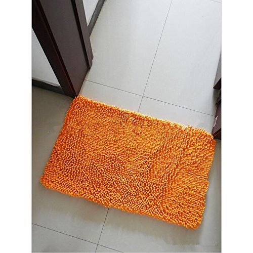  Hughapy Orange Super Soft Microfiber Carpet/Doormat/Floor mat/Bedroom/Kitchen Area Rug Carpet (31x 20)