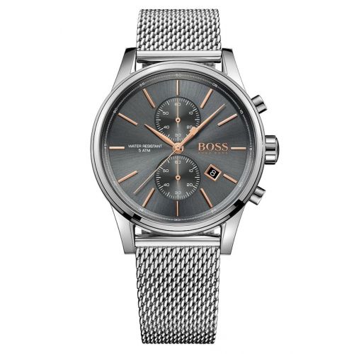  [아마존 핫딜]  [아마존핫딜]Hugo BOSS Herren-Armbanduhr 1513440, Stahl/Grau