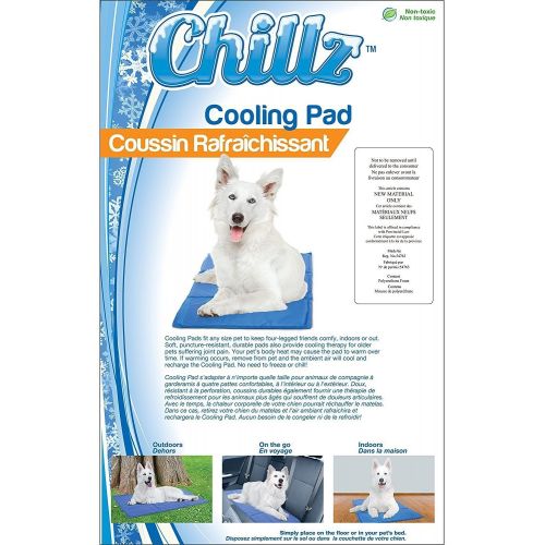  Hugs Pet Products Chillz Pressure Activated Pet Cooling Gel Pad - No Need To Freeze Or Chill - Keep Your Dog Cool and Reduce Joint Pain