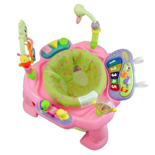  Huile Baby Activity Learning Center Baby Stationary Jumper Bounce Seat Pink