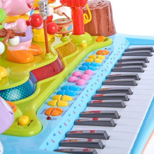  Huile Kids Play Musical Electronic Keyboard Piano Microphone Toy