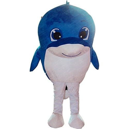  Huiyankej Dolphin Whale Mascot Costume Dolphin Costume Adult Fancy Dress