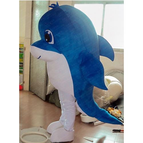  Huiyankej Dolphin Whale Mascot Costume Dolphin Costume Adult Fancy Dress