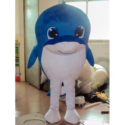  Huiyankej Dolphin Whale Mascot Costume Dolphin Costume Adult Fancy Dress