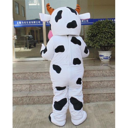  Huiyankej Cow Mascot Costume Cow Costume Cartoon Character Dress