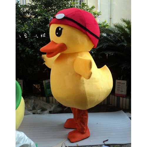  Huiyankej Yellow Duck Mascot Costume Duck Costume Adult Halloween Fancy Dress