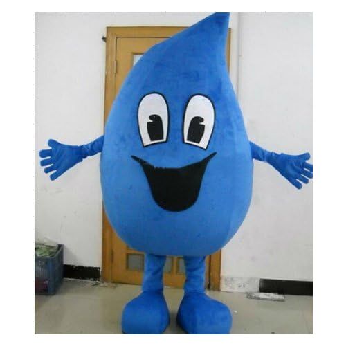  Huiyankej Waterdrop Mascot Costume Waterdrop Costume Adult Halloween Fancy Dress