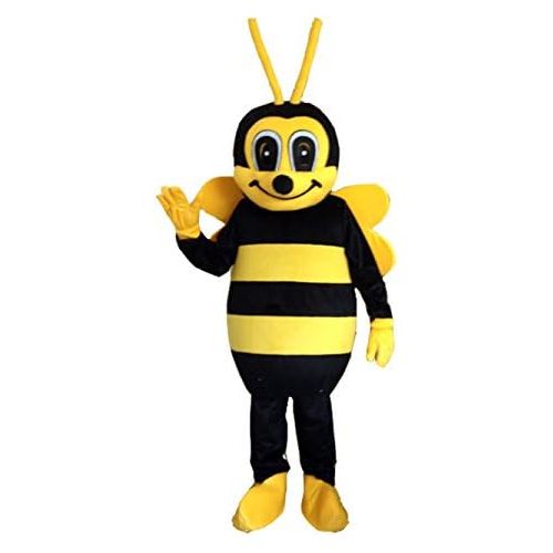  Huiyankej Bee Mascot Costume Bee Costume Adult Halloween Fancy Dress