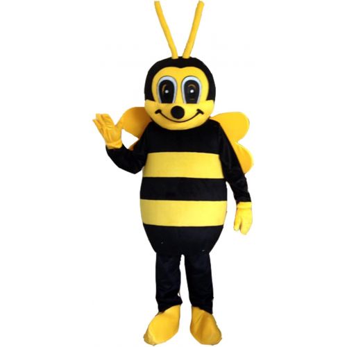  Huiyankej Bee Mascot Costume Bee Costume Adult Halloween Fancy Dress