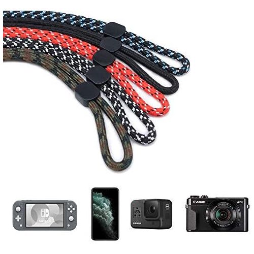  [아마존베스트]Hukado Adjustable Hand Wrist Straps Lanyard, (5 Pack) 9.5 inches Nylon Lanyard with Quick-Release for Phone, Camera, GoPro, PSP, Flashlight, Keychains, USB Flash Drives and More De