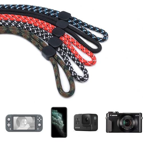  [아마존베스트]Hukado Adjustable Hand Wrist Straps Lanyard, (5 Pack) 9.5 inches Nylon Lanyard with Quick-Release for Phone, Camera, GoPro, PSP, Flashlight, Keychains, USB Flash Drives and More De