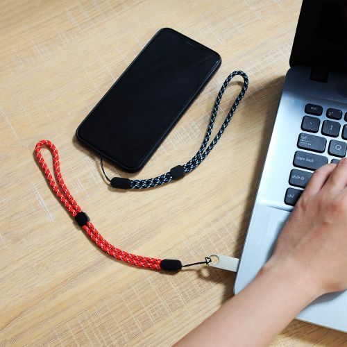  [아마존베스트]Hukado Adjustable Hand Wrist Straps Lanyard, (5 Pack) 9.5 inches Nylon Lanyard with Quick-Release for Phone, Camera, GoPro, PSP, Flashlight, Keychains, USB Flash Drives and More De