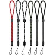 Hand Wrist Strap Lanyard, Hukado 6 Pack 9.5 inch Adjustable Nylon Wristlet Straps Keychain String for Cell Phone Case Holder, Camera, Key, GoPro, USB Drive, Ski Glove, ID Name Tag