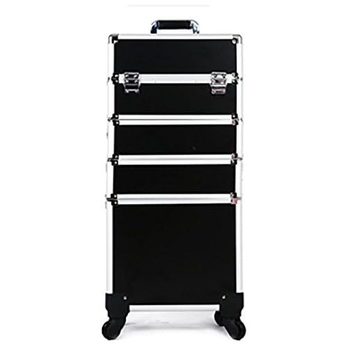  Hul 4-in-1 Professional Rolling Makeup Trolley Case Cosmetic Train Box