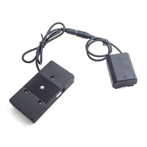  Huldaqueen Power Adapter NP-FZ100 Full Decoding Dummy Battery F970 Battery Mount Plate Adapter Cable Power Supply Accessories for Sony