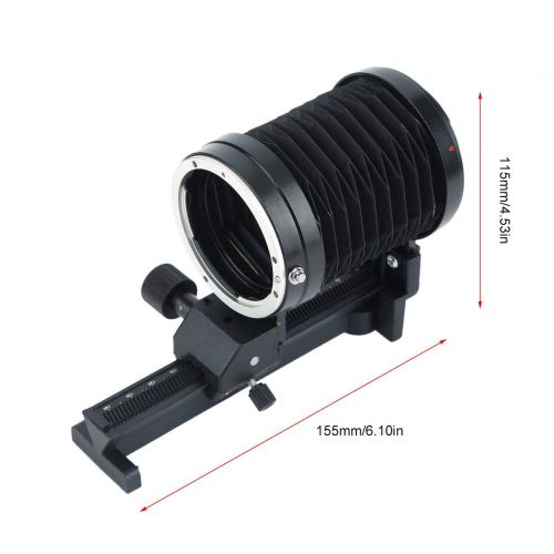  Huldaqueen Extension Bellows Lens Tripod Mount Extension Bellows Compatible for Canon EOS Mount Focus Camera for Nikon F Mount Lens