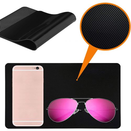  [아마존베스트]Hulless 11 x 7 inch Super Sticky Car Dashboard Anti Slip Mat Magic Anti Slip Mat Car Dashboard Sticky Pad Adhesive Mat for Cell Phone, CD, Electronic Devices, Keys, Sunglasses, etc