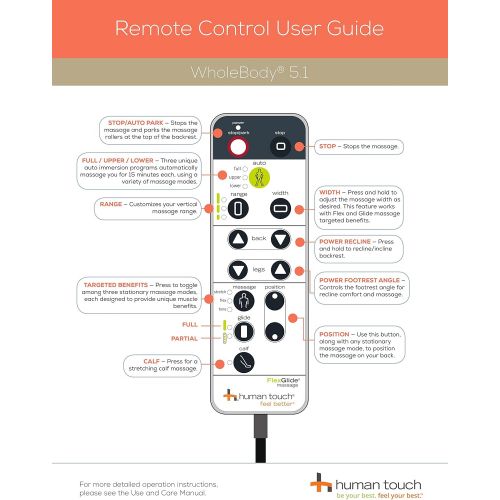  Human Touch WholeBody 5.1 Swivel-Base Full Body Relax and Massage Chair