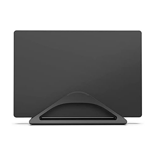  [아마존베스트]HumanCentric Vertical Laptop Stand for Desks (Matte Black) | Adjustable Holder to Dock Apple MacBook, MacBook Pro, and Other Laptops to Organize Work & Home Office