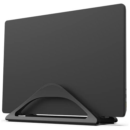  [아마존베스트]HumanCentric Vertical Laptop Stand for Desks (Matte Black) | Adjustable Holder to Dock Apple MacBook, MacBook Pro, and Other Laptops to Organize Work & Home Office