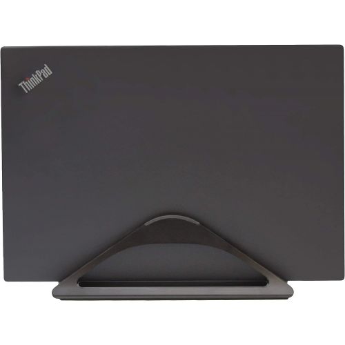  [아마존베스트]HumanCentric Vertical Laptop Stand for Desks (Matte Black) | Adjustable Holder to Dock Apple MacBook, MacBook Pro, and Other Laptops to Organize Work & Home Office