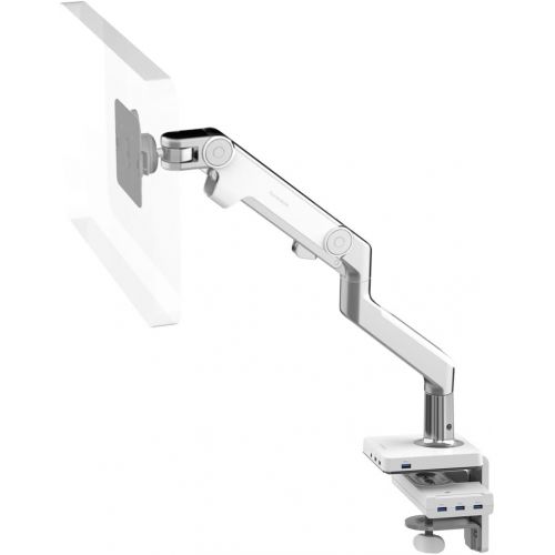  Humanscale HumanScale M8 Monitor Arm with MConnect USB 3.0 Dual-video Docking Station with Integrated Clamp Mount Silver