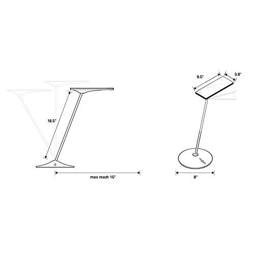  Humanscale Horizon LED Task Light: Silver (semi-matte)