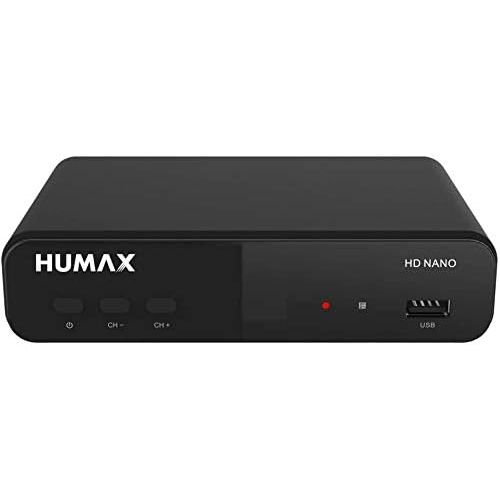  Humax Digital Humax HD Nano Digital HD Satellite Receiver 1080P Digital HDTV Satellite Receiver with 12V Power Supply Camping Astra Pre Installed HDMI, SCART, DVB S/S2 (Includes Conecto HDMI