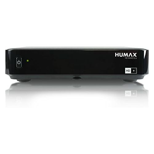  HUMAX Digital HD Nano Eco HDTV, USB Satellite Receiver with Low Power Consumption and HD+ 6 Month Card Black