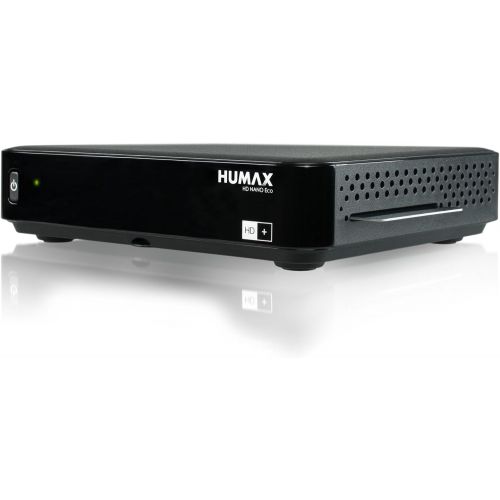  HUMAX Digital HD Nano Eco HDTV, USB Satellite Receiver with Low Power Consumption and HD+ 6 Month Card Black