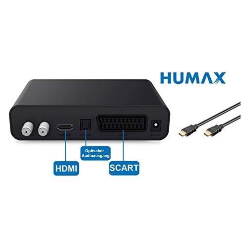  Humax Digital HD Fox Digital HD Satellite Receiver with 1TB Hard Drive HDD Sat Receiver for Recording HDMI SCART DVB S/S2 PVR Ready