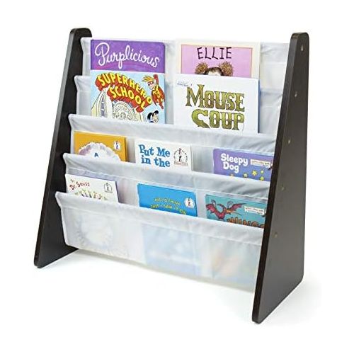 튜터 [아마존베스트]Tot Tutors Kids Book Rack Storage Bookshelf, Espresso/White (Espresso Collection)