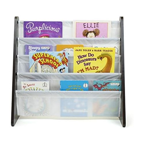 튜터 [아마존베스트]Tot Tutors Kids Book Rack Storage Bookshelf, Espresso/White (Espresso Collection)