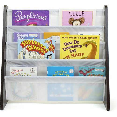 튜터 [아마존베스트]Tot Tutors Kids Book Rack Storage Bookshelf, Espresso/White (Espresso Collection)