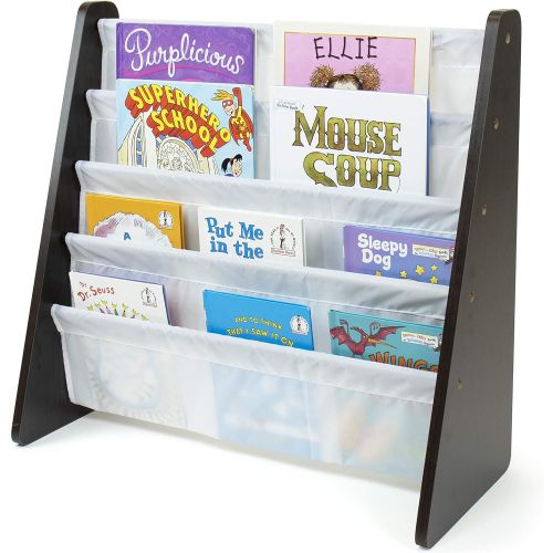 튜터 [아마존베스트]Tot Tutors Kids Book Rack Storage Bookshelf, Espresso/White (Espresso Collection)