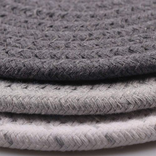  [아마존베스트]Humbson Potholders Set, Trivets Set Pot Holders for Hot Pots and Pans 100% Cotton Thread Weave 5 Pcs Pads Table Mats Stylish Coasters for Cooking and Baking (1x 11.8inch + 4X 7inch