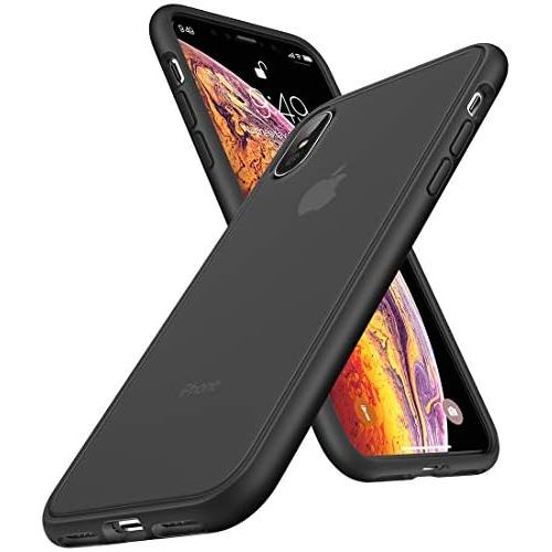  [아마존베스트]Humixx Shockproof Series iPhone Xs Case/iPhone X Case, [Military Grade Drop Tested] [Upgrading Materials] Translucent Matte Case with Soft Edges, Shockproof and Anti-Drop Protectio