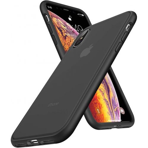  [아마존베스트]Humixx Shockproof Series iPhone Xs Case/iPhone X Case, [Military Grade Drop Tested] [Upgrading Materials] Translucent Matte Case with Soft Edges, Shockproof and Anti-Drop Protectio