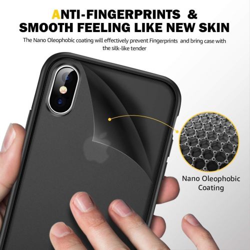  [아마존베스트]Humixx Shockproof Series iPhone Xs Case/iPhone X Case, [Military Grade Drop Tested] [Upgrading Materials] Translucent Matte Case with Soft Edges, Shockproof and Anti-Drop Protectio