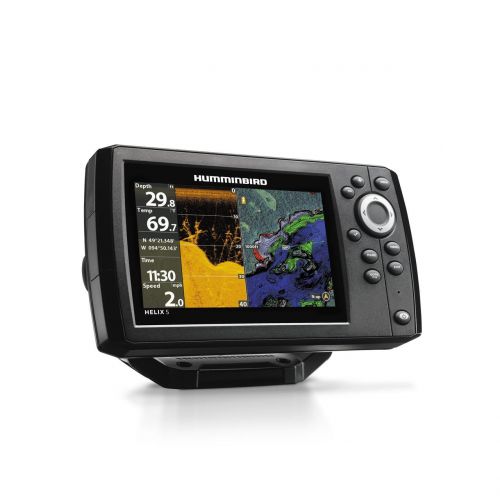  Humminbird 410220-1NAV HELIX 5 CHIRP DI GPS G2 Sonar Fishfinder & Chartplotter with Down Imaging, Navionics & 5 Display