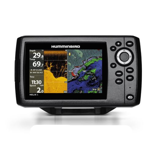  Humminbird 410220-1NAV HELIX 5 CHIRP DI GPS G2 Sonar Fishfinder & Chartplotter with Down Imaging, Navionics & 5 Display