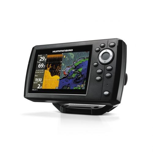  Humminbird 410220-1NAV HELIX 5 CHIRP DI GPS G2 Sonar Fishfinder & Chartplotter with Down Imaging, Navionics & 5 Display