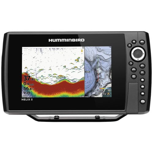  Humminbird 410810-1 HELIX 8 CHIRP Sonar G3N Dual Spectrum Combo Fishfinder/GPS/Chartplotter with 8 Display