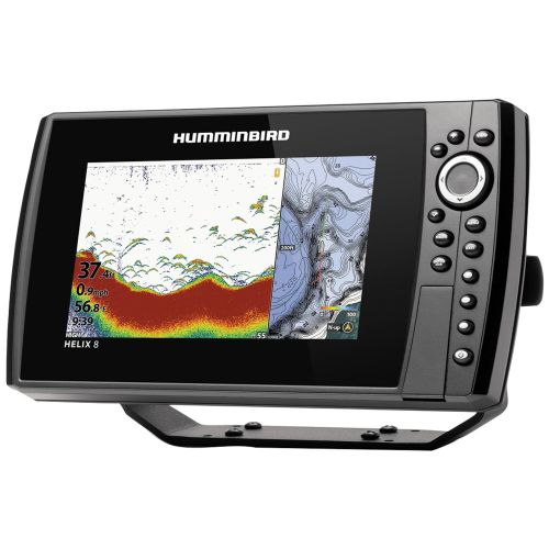  Humminbird 410810-1 HELIX 8 CHIRP Sonar G3N Dual Spectrum Combo Fishfinder/GPS/Chartplotter with 8 Display