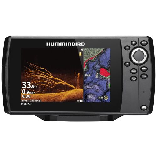  Humminbird 411070-1 HELIX 7 CHIRP Sonar G3N Dual Spectrum Combo Fishfinder/GPS/Chartplotter with MEGA Down Imaging & 7 Display